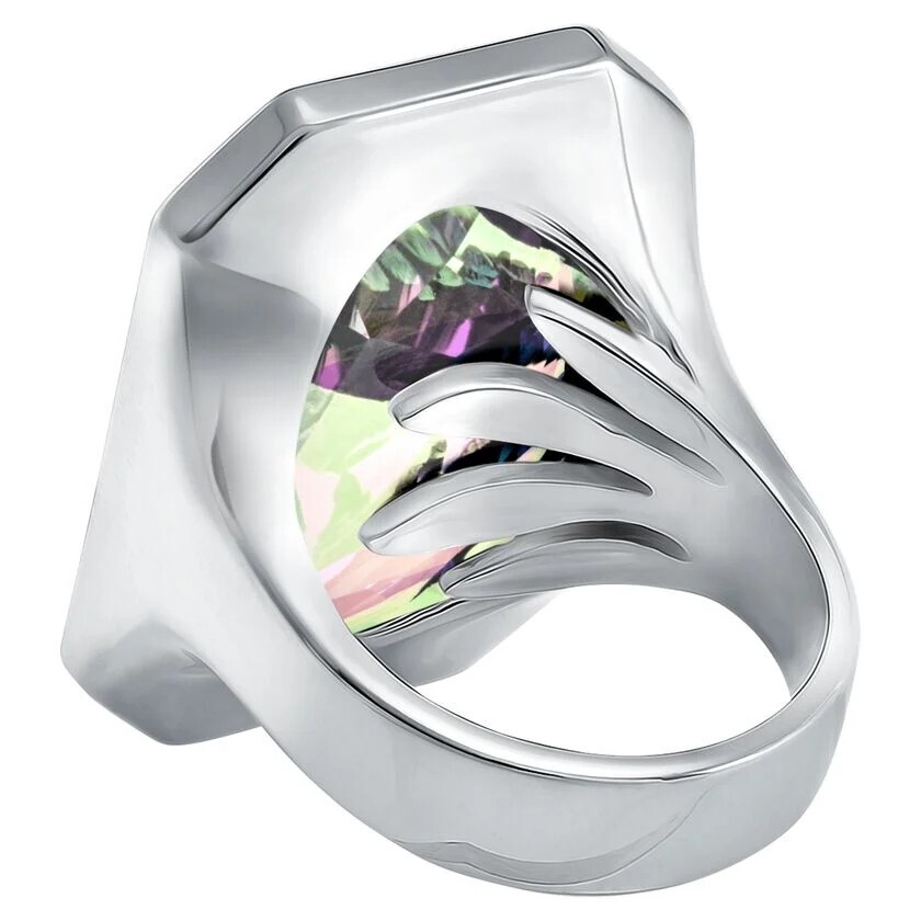 ［39］SWAROVSKI BEATLE RING Swarovski Magnetized Green Scarab Beetle Ring
