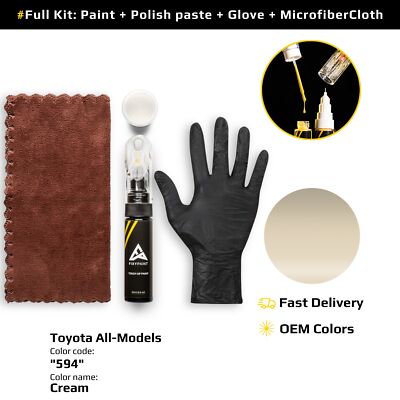 Touch up Paint for Toyota All Models Code: 594 Cream
