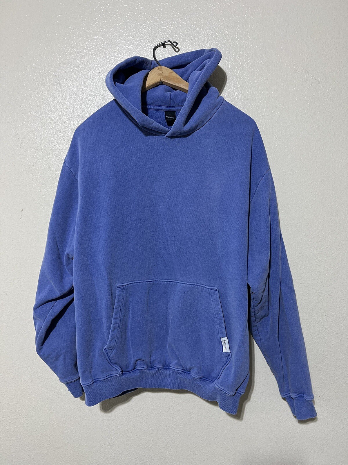 Pleasing Harry Styles Sunset Orange Hoodie Sweatshirt L Cozy Comfort Blue