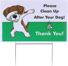 Mr. Pen- Yard Signs No Pooping Dog Signs for Yard Pick Up Your Dog Poop Signs