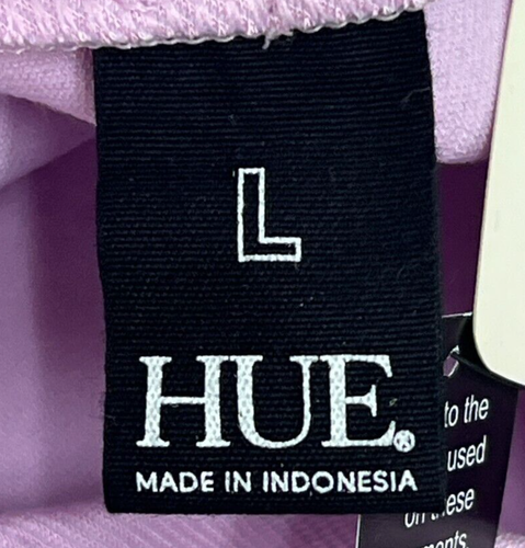 HUE Pink Cloud Simply Stretch Skimmer Leggings w/ Zip Hem Size Large U18749 - Picture 7 of 12