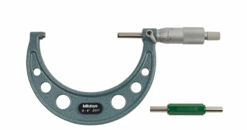 Mitutoyo 103-180 Outside Micrometer, 3-4" Range, .001" Graduation