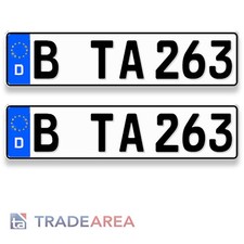2 Standard Autokennzeichen | Nummernschilder ...