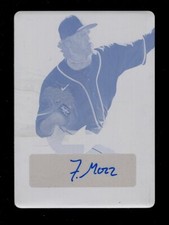 2021 LEAF FLASH FRANK MOZZICATO PRINTING PLATE AUTO 1/1 KANSAS CITY ROYALS