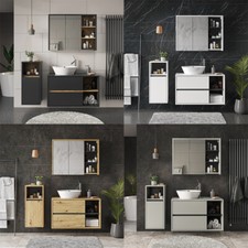 Badmöbel-Set Badezimmer-Möbel Bad-Schrank Viola modern Badezimmerschrank Vicco