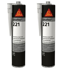 2 x Sikaflex 221 - White - Strong Adhesive Sealant, Sika, Car, Boat - EXP 10/26