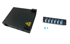 Fiber Optic 12 Port SMF FDP LC/UPC Wall Mount Box Enclosure Patch Panel Cassette