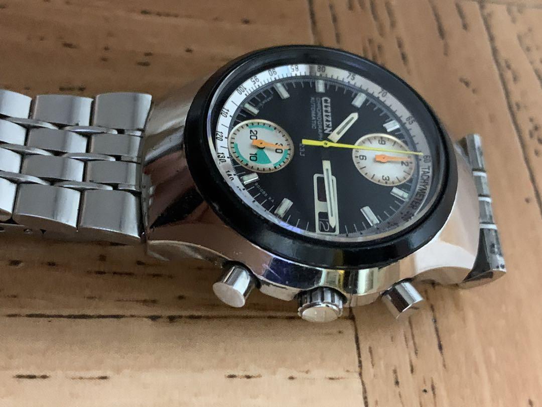 Citizen Challenge Timer 67-9038 Vintage Chronograph Day Date Solar
