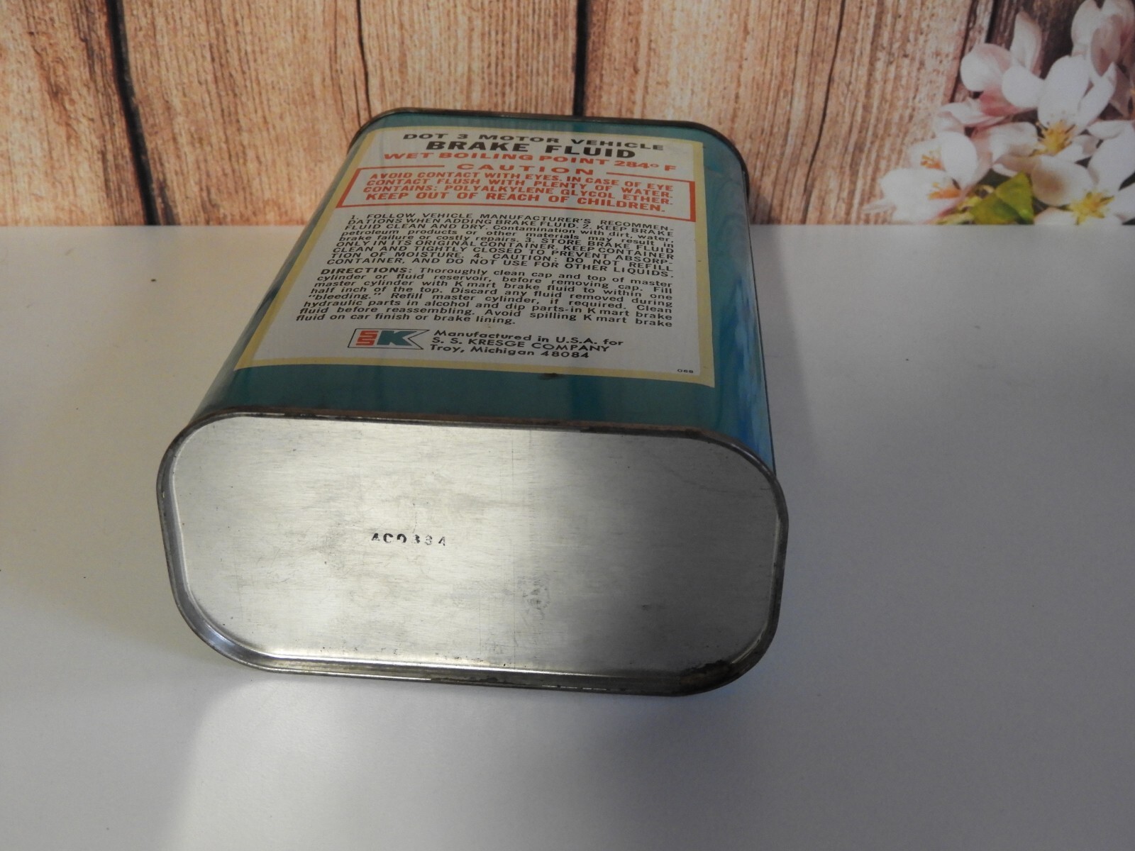 VINTAGE KMART 32oz. BRAKE FLUID CAN (EMPTY) eBay