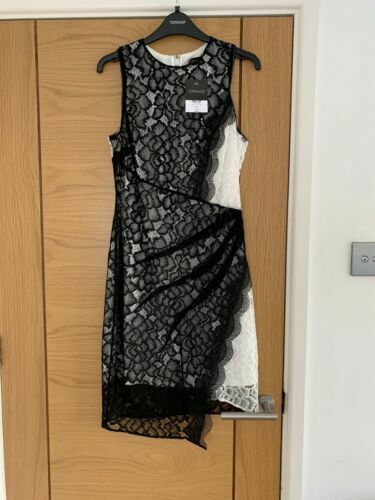 TopShop black lace bodycon dress | eBay UK