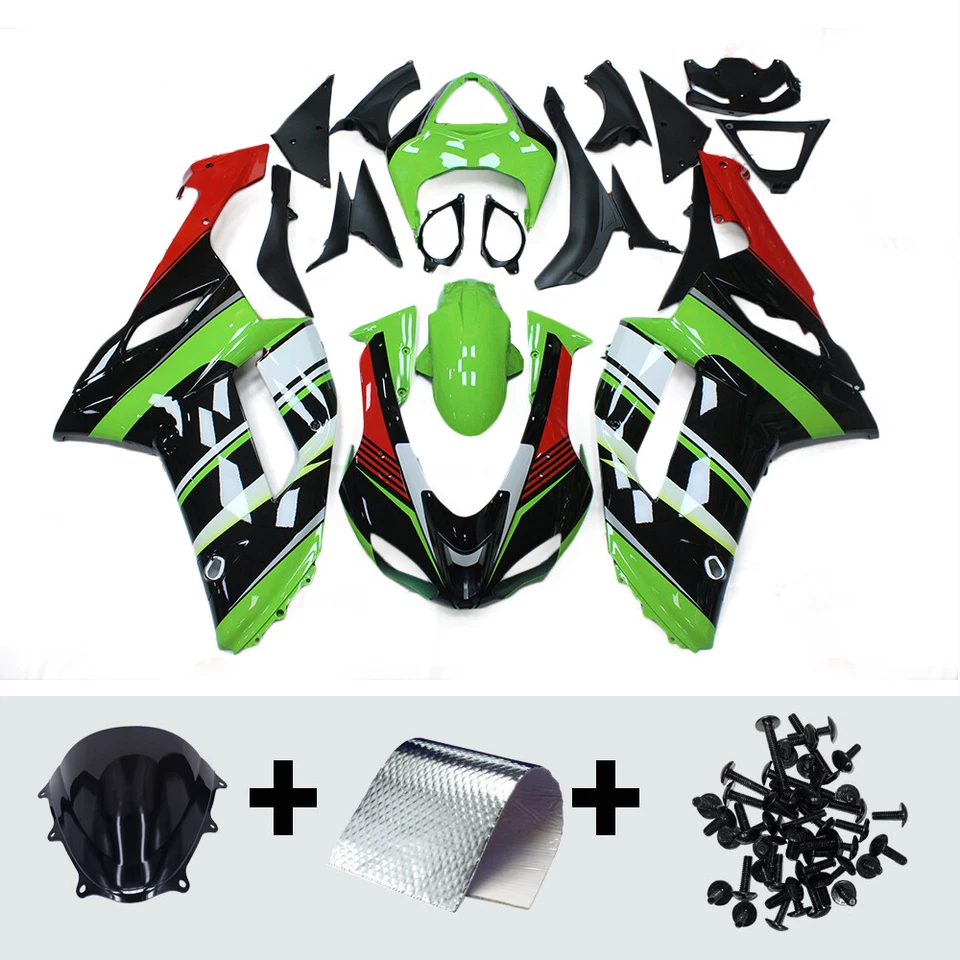 Kit de carenados de inyección para Kawasaki Ninja ZX6R 636 2007 2008 carrocería de plástico Foto 4 de 4