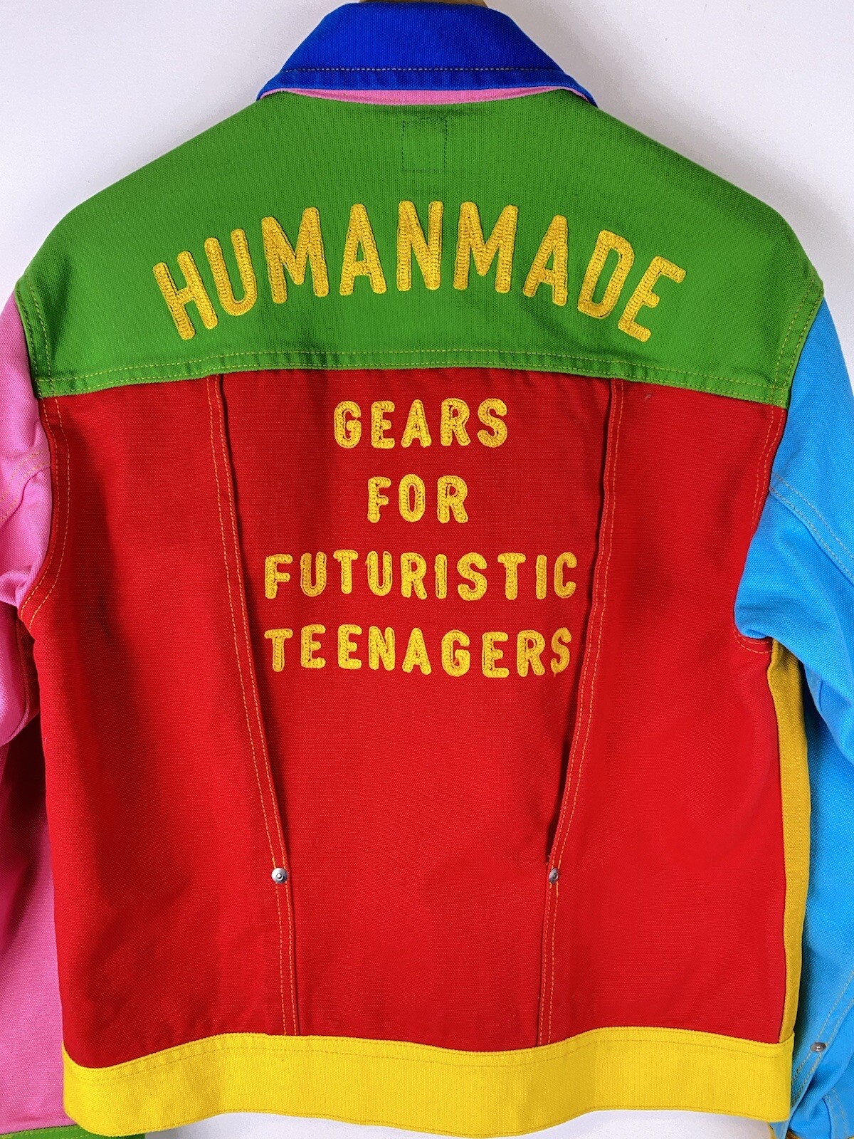 HUMAN MADE CRAZY PATCHWORK DENIM JACKET SIZE MEDI… - image 4