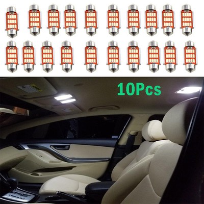10pcs 39mm 4014 12SMD C5W LED Canbus Festoon Dome Car Interior Reading Lamp