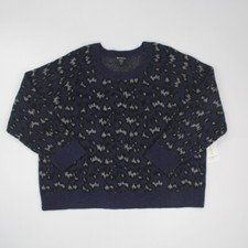 Athleta Hawthorn Animal Print Sweaters Women's 3X Merino Wool Blend 982835 NWT