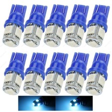 10 X Ice Blue 5smd Led Dome Map Rv Light Bulbs 168 194 T10 W5w 2821 921 Tool