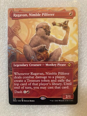 Magic 2021 MTG MH2 315 Non-foil Ragavan, Nimble Pilferer BORDERLESS MINT BETTER