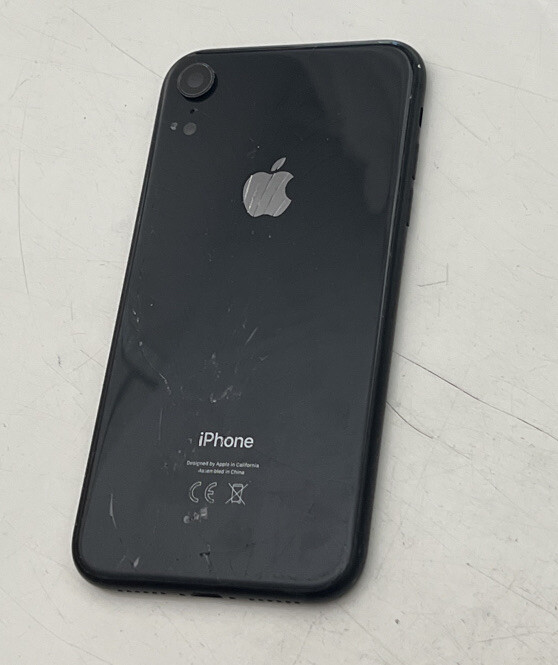 Coque originale Apple iPhone XR cadre vitre cassée pour reconditionné gris si...