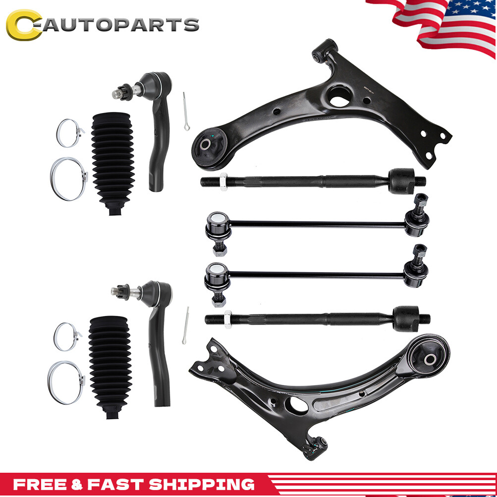 Detroit Axle Front Suspension Kit For Toyota Prius 2004-2009 | Includes 4 Tie Rods, 2 Sway Bar Links, 2 Boots