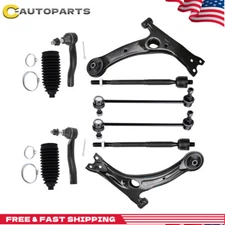 Front Lower Control Arm Ball Joint Tie Rods Sway Bar For 2004-2009 Toyota Prius