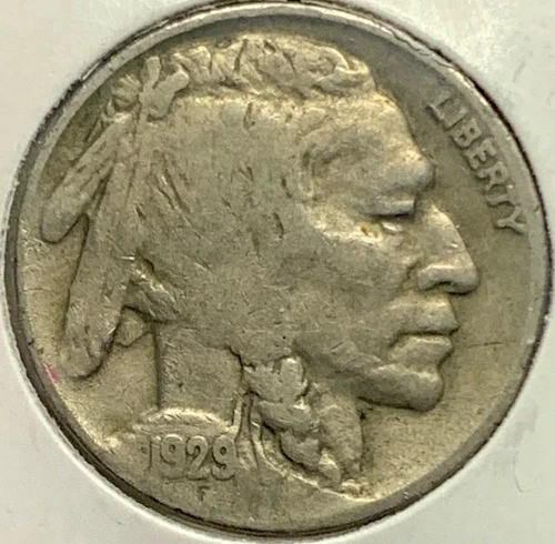 1929-D Denver Mint Buffalo Nickel Fine Condition SN518