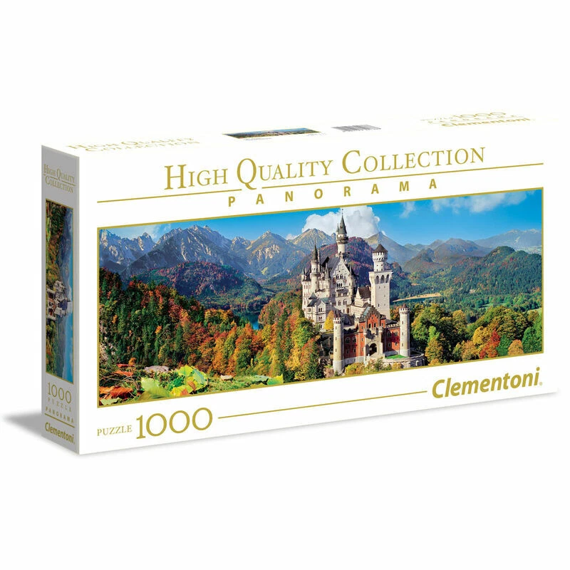 Clementoni Puzzle 1000 Teile Neuschwanstein Panorama (39438)
