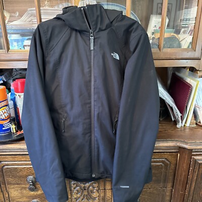 The North Face Women s Black  Windwall  Winter Jacket W/ Removable Good Size M