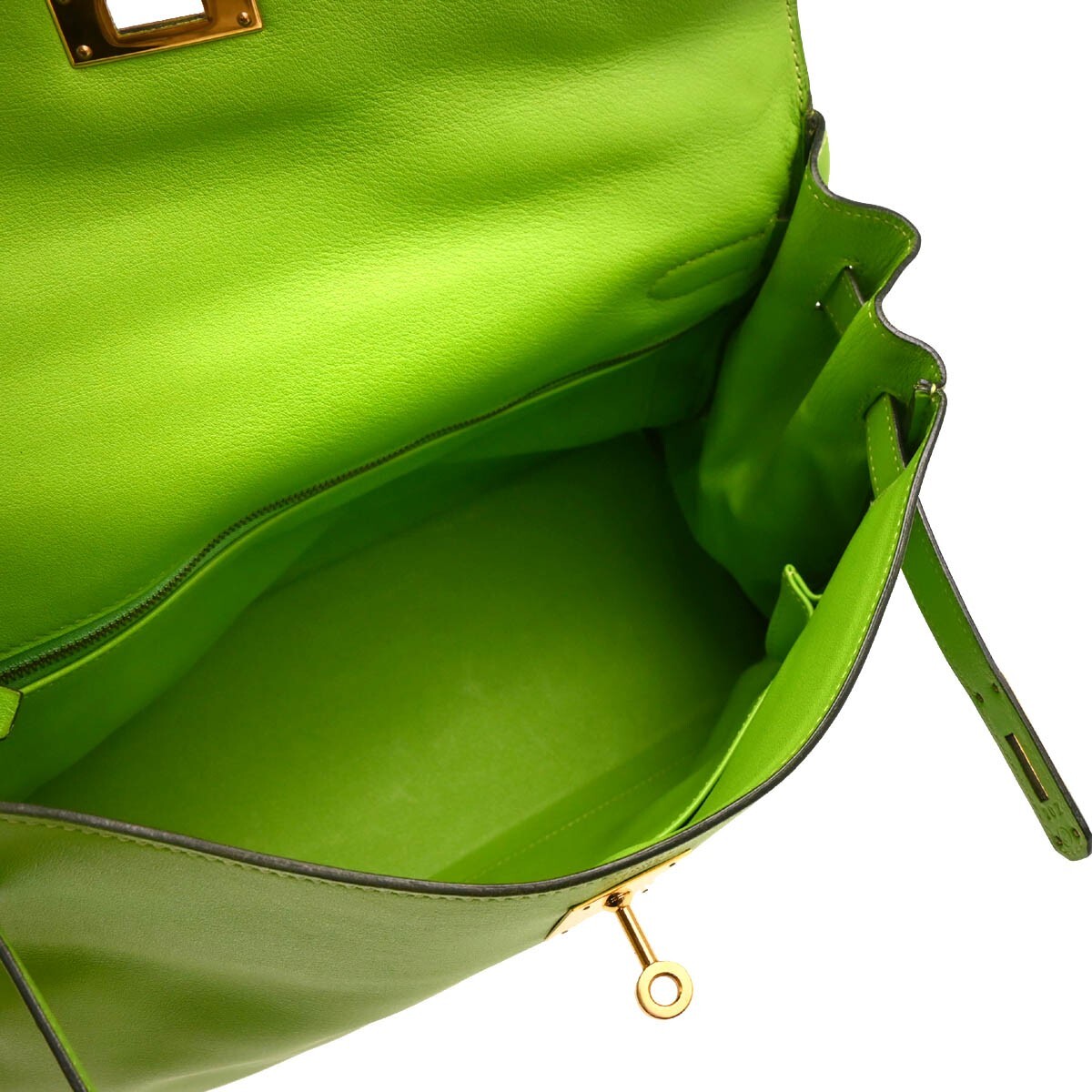 Hermes Apple Green Gulliver Kelly 32 Retourne 2way Handbag 20Z◯Z