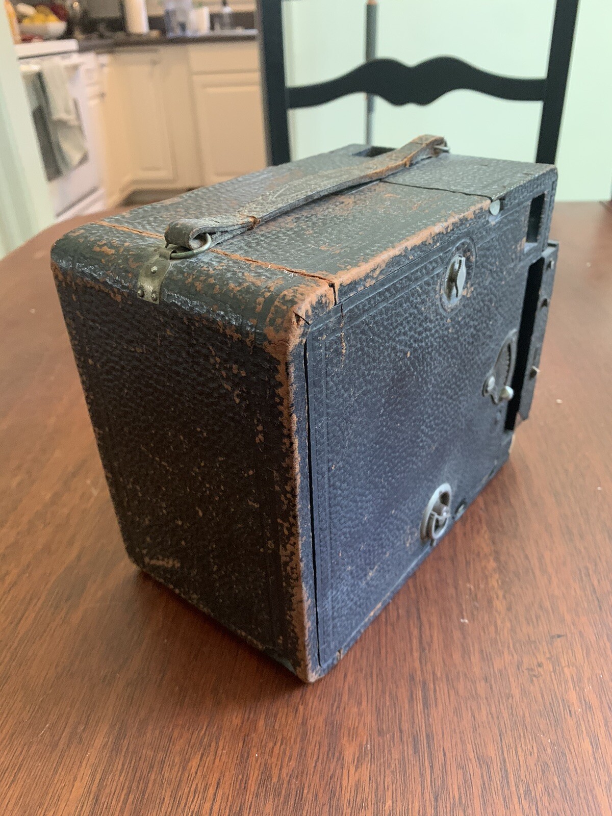 Kodak Quick Focus No.3B Large Unusual Vintage Wooden Box Camera Antique