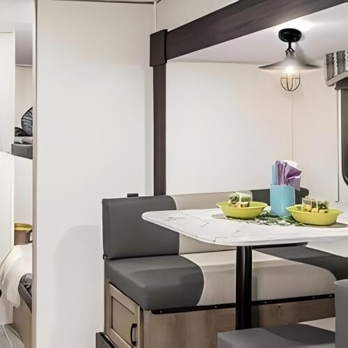 Luz de techo LED 12V 9,5" negra mate 3500K para cámper remolque cocina - Imagen 4 de 7