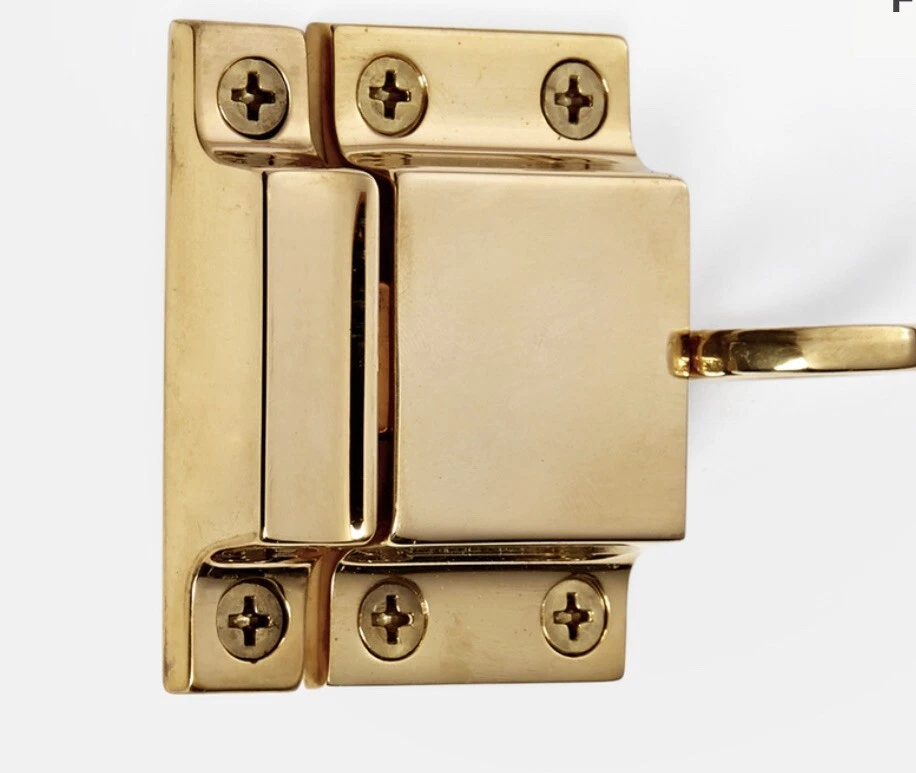 Ferramenta ringiovanimento cattura poppa ottone non laccato C4014 ceramica fienile - Immagine 2 di 2