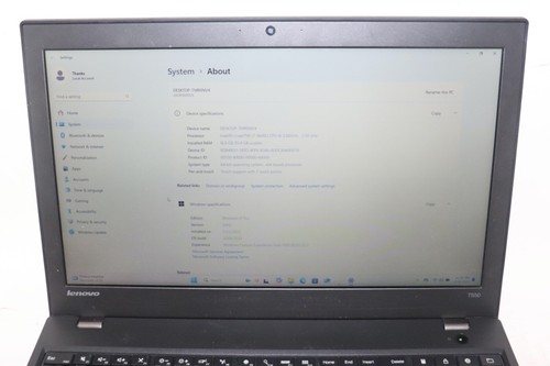 Lenovo ThinkPad T550|Core i7@2.60GHz|16GB RAM|256GB SSD|WIN 11. PROF|Webcam - Picture 9 of 13