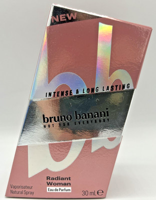 bruno banani Radiant Woman Eau de Parfum 30ml Damen Vanille Tonka Duft Neu OVP