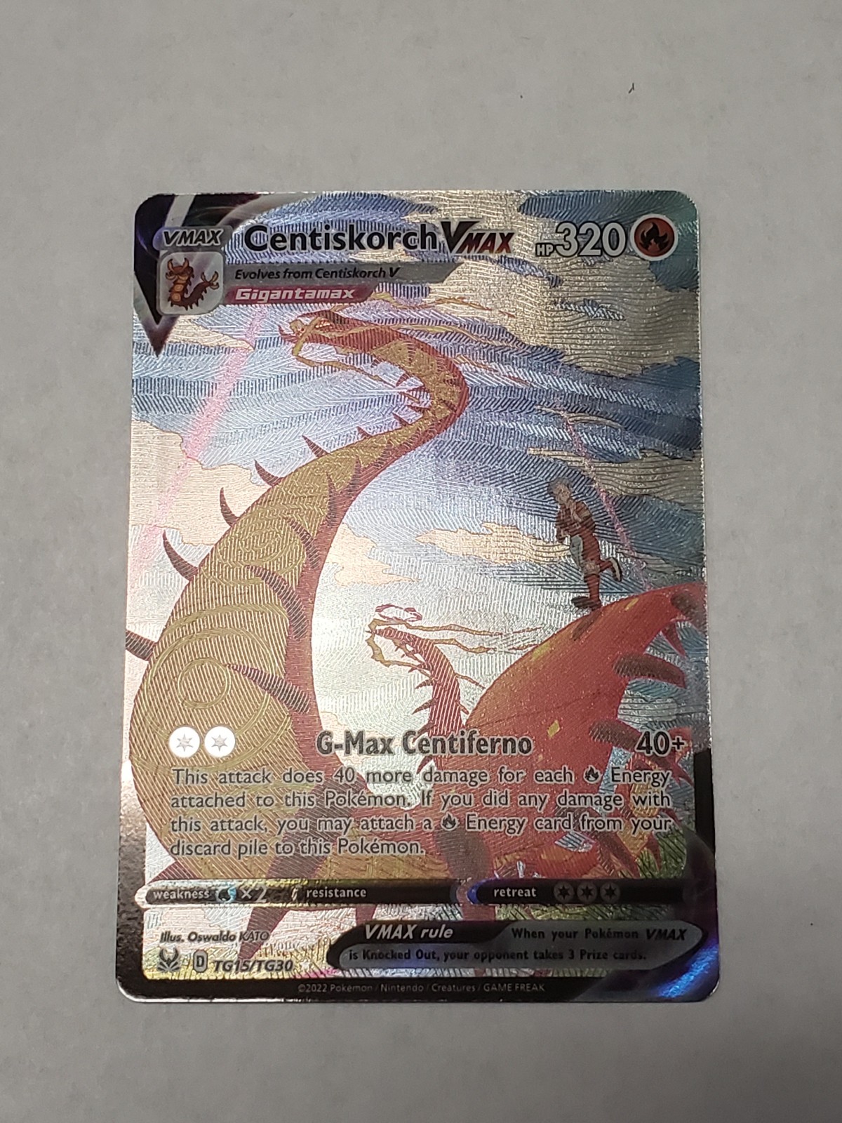 Centiskorch VMAX NM TG15 SWSH11: Lost Origin Trainer Gallery PKM