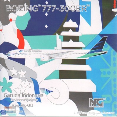 NGM73023 1:400 NG Model Garuda Indonesia B777-300ER Reg #PK-GIJ 'with mask'