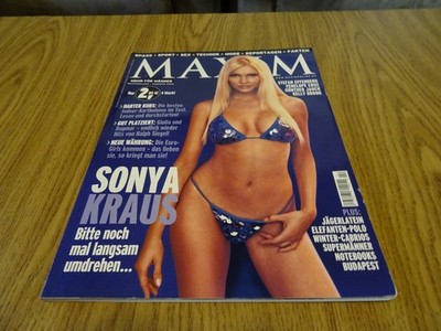 MAXIM  02/2002 Sonya Kraus, sehr gut