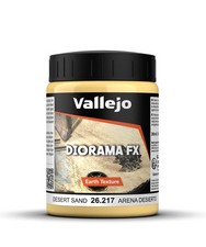 Vallejo - Diorama FX Earth Textures  Desert 6.76 Fl Oz Pack of 1 , Yellow