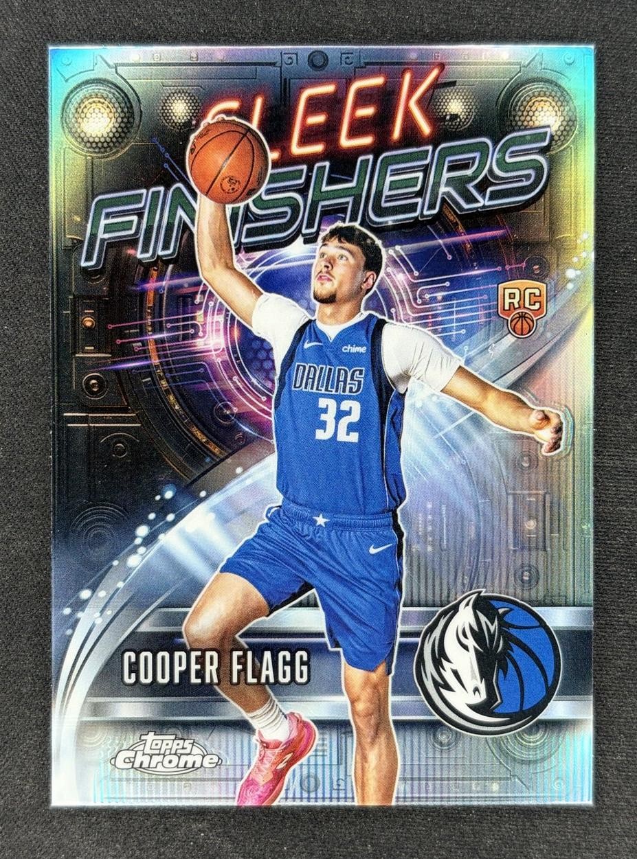 2025-26 Topps Chrome Cooper Flagg RC Rookie Sleek Finishers Refractor