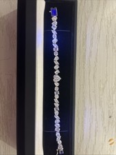 38 Carat Moissanite Bracelet heart Cut, Oval Cut, Square Cut Circular Cut Og 600