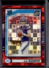 2024 Panini Donruss J.J. McCarthy Optic Rated Rookie Preview Red Pandora RC #303