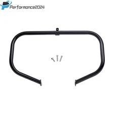 Black Engine Guard Crash Bar For Harley Street Electra Glide Road King 2009-2023