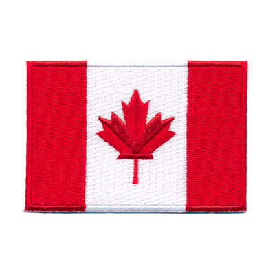 40 x 25 mm Kanada Flagge Canada Flag Ottawa Patch Aufnäher Aufbügler 0636 A