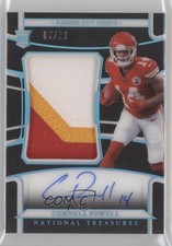2021 National Treasures Rookie Midnight 7/20 Cornell Powell #195 Patch Auto 3c4
