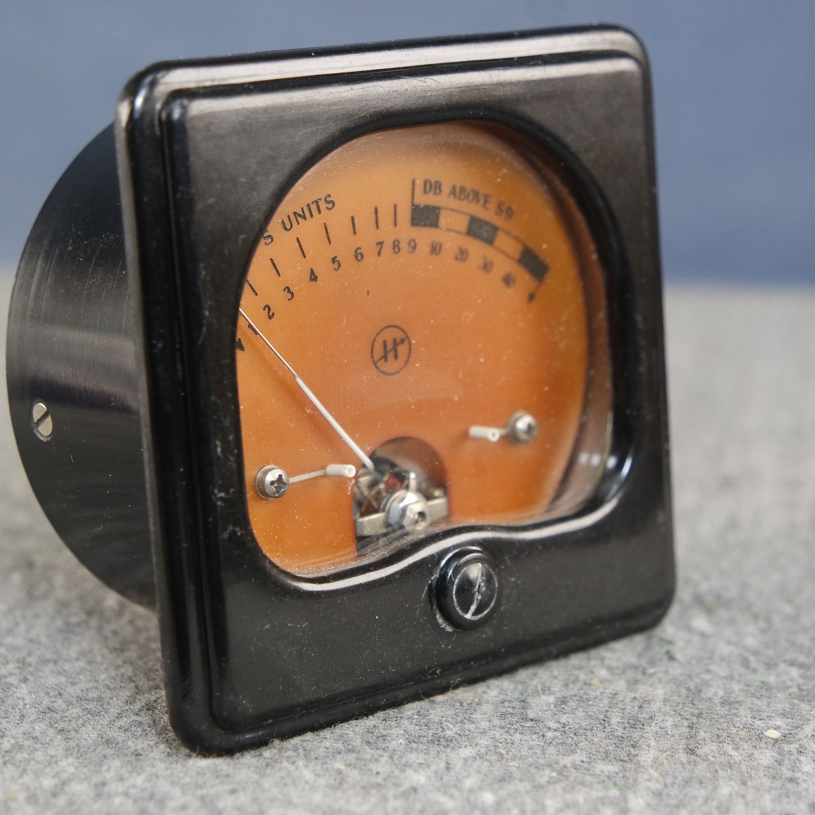 Hammarlund HQ-120-X Receiver S Units Panel Meter 1 mA Tested #2