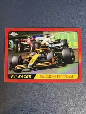Topps Chrome Formula 1 2022 F1 Lando Norris T68-LN Insert Red 3/5