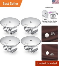 Ultimate Secure 925 Sterling Silver Earring Backs - Perfect for Sensitive Ears