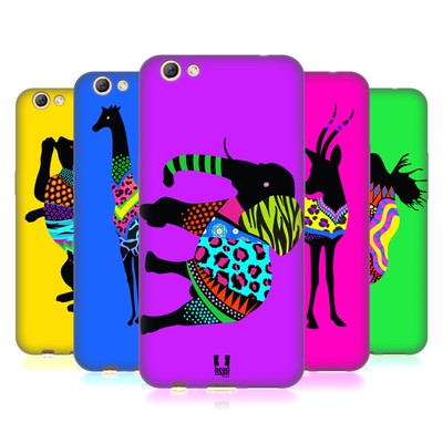 HEAD CASE DESIGNS NEON ANIMAL SILHOUETTES SOFT GEL CASE FOR OPPO PHONES