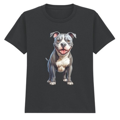 Smiling Bully Hund Kinder T-Shirt Tiere Hunde süße Rasse Tee