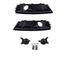 Set Wabengrill Nebelscheinwerfer Schwarz Glanz für Audi A4 B9 2016-2019 Serie