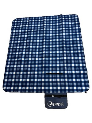 Rare Pepsi Picnic Beach Blanket Mat Throw 47x52  Folds Up Folding Promo Soda