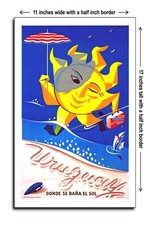 1960 Uruguay, where the sun bathes - 11x17 Poster